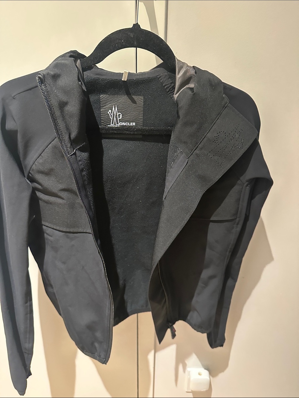 Moncler Black Hooded Ski Jacket